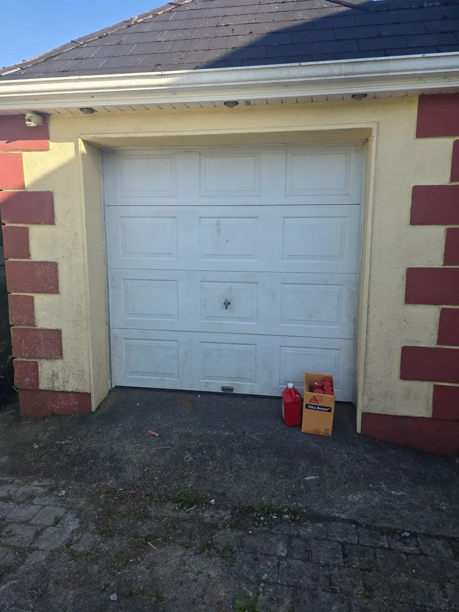 Garage double  up and over manual door 2no. - Image 1