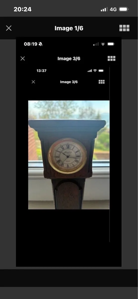 Vintage Miniature Grandfather Clock - Image 2