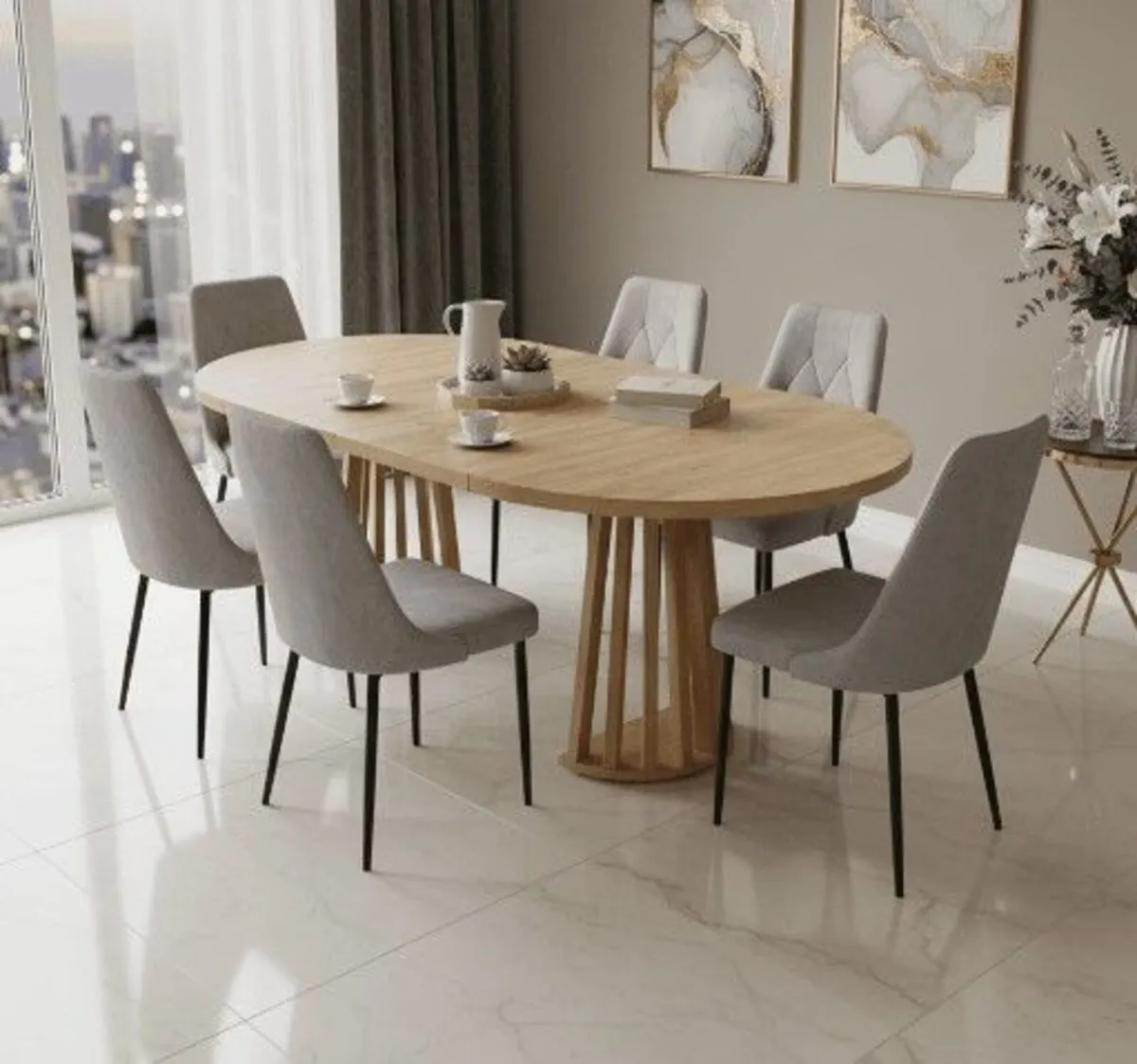 Tovo Extendable Dining Table Laminated 100-140 - Image 1