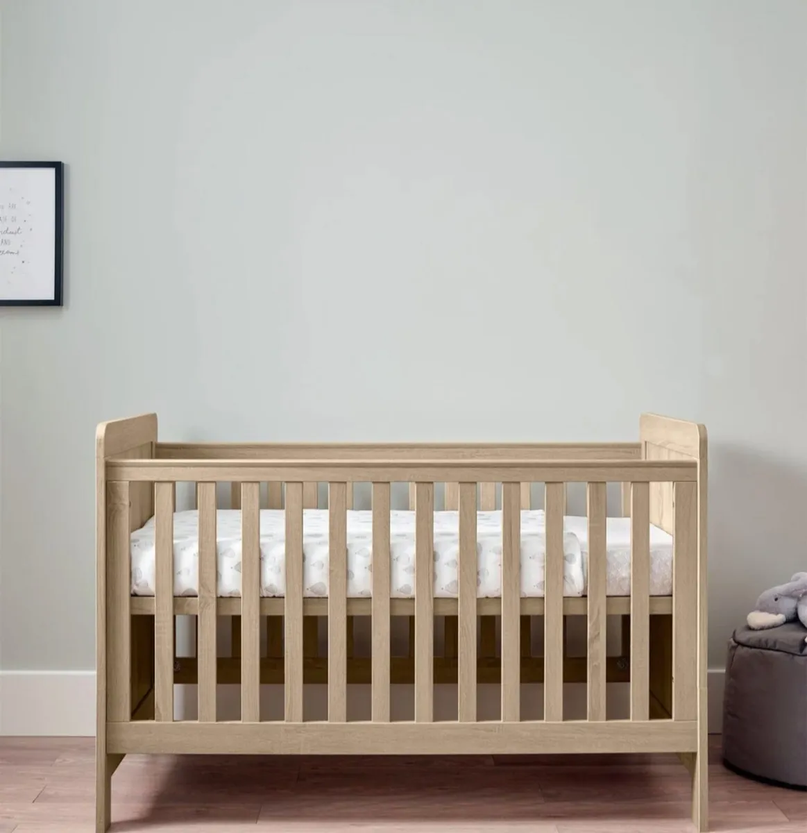 Mamas & Papas Cotbed Light Oak - Image 1
