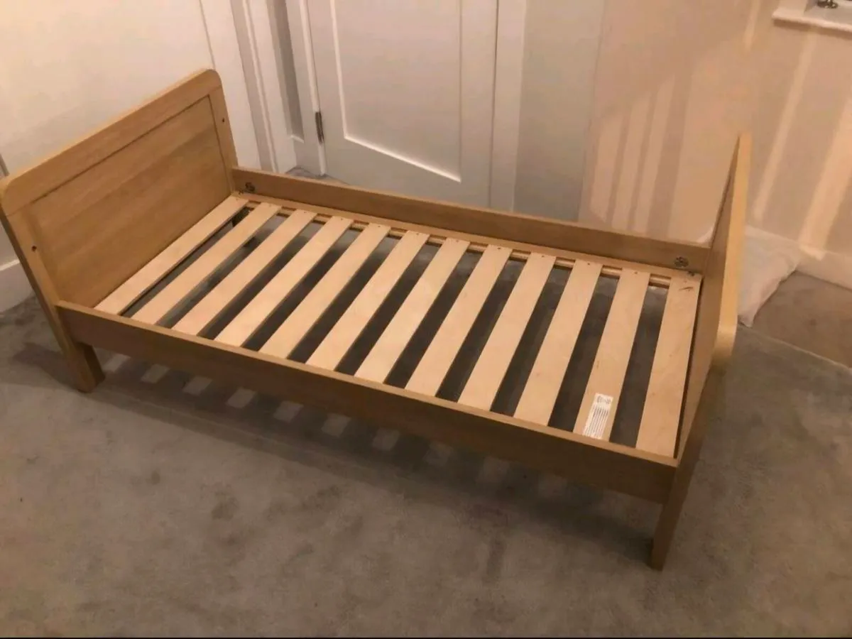 Mamas & Papas Cotbed Light Oak - Image 2
