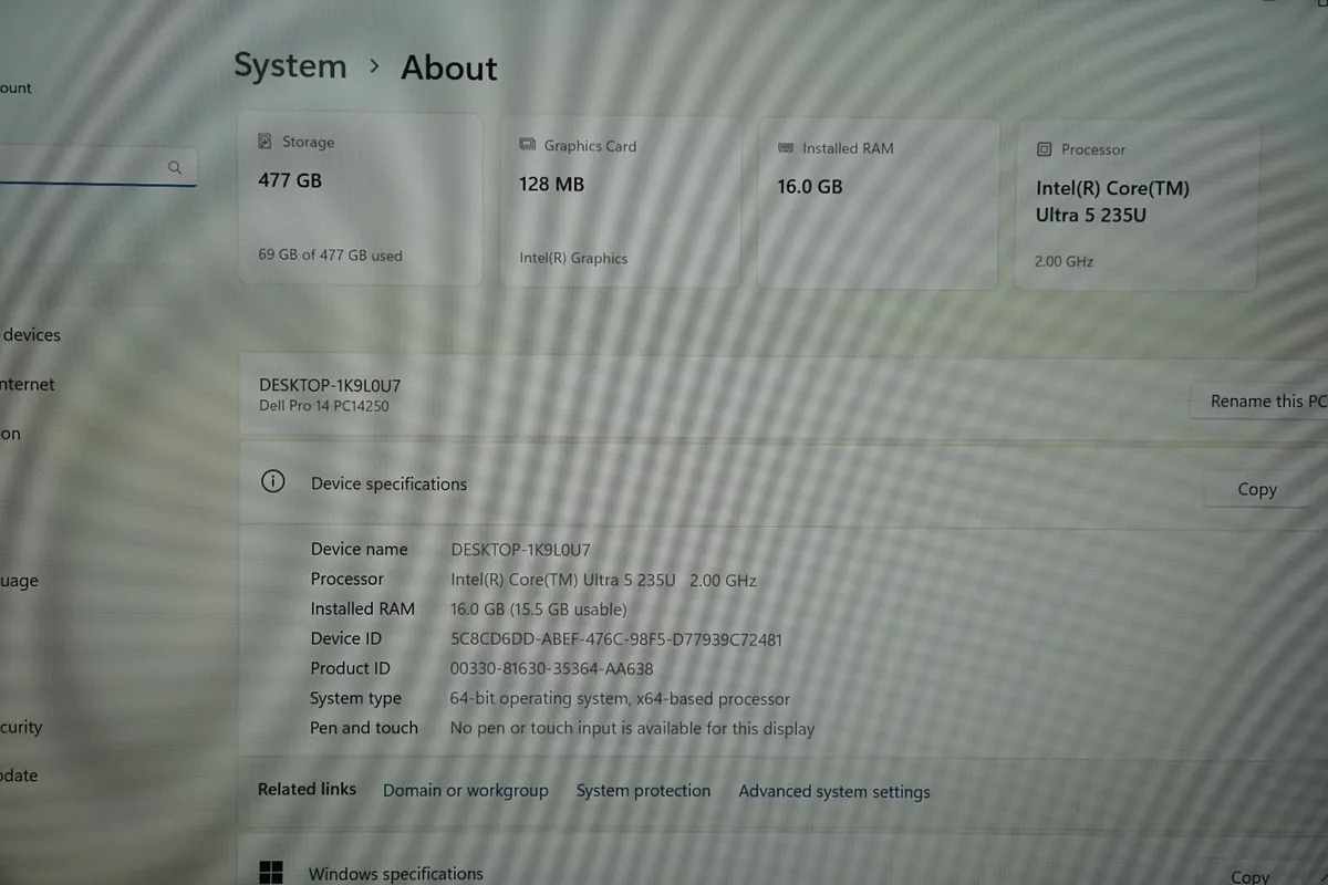 New Dell Pro 14 PC14250 | Ultra 5 235U | 16GB - Image 2