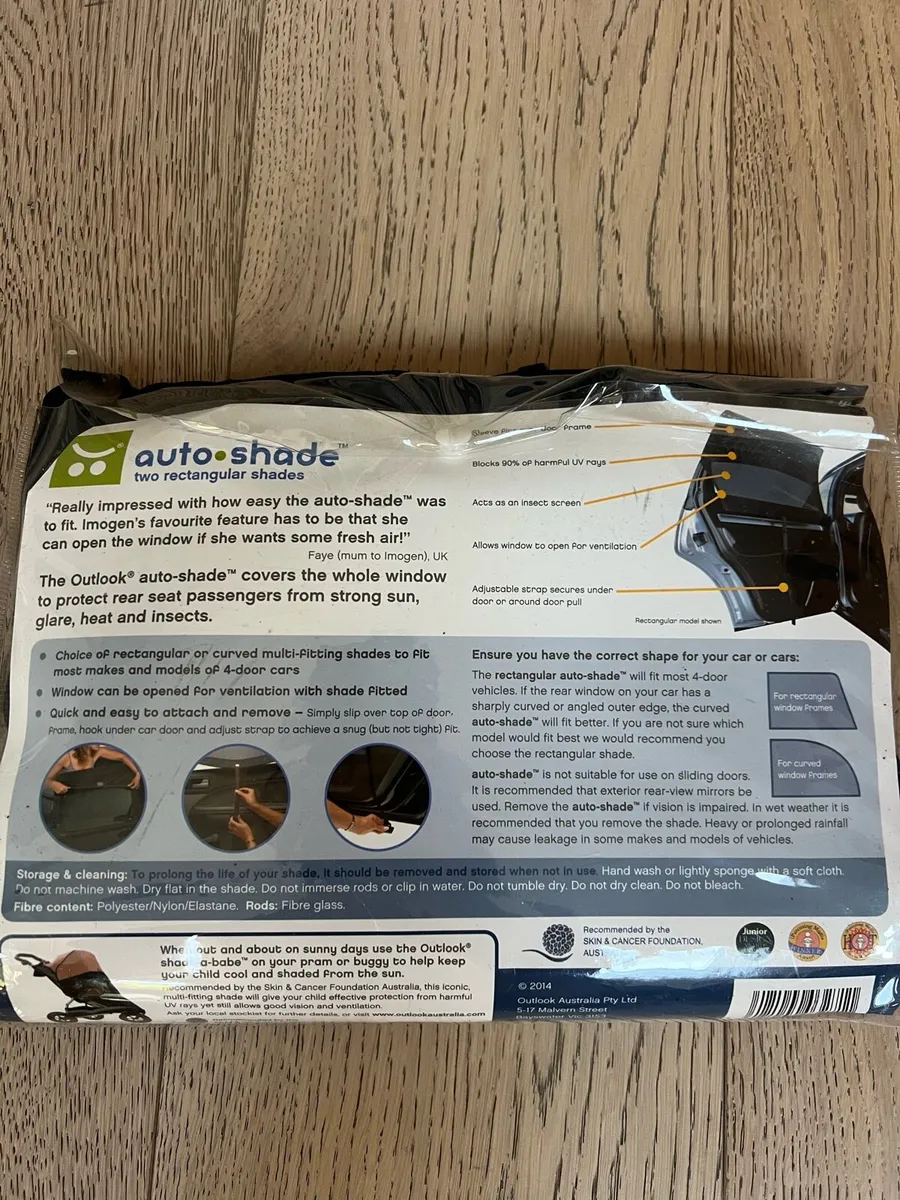 Outlook Baby Auto-Shade: rear window car sunshade - Image 2