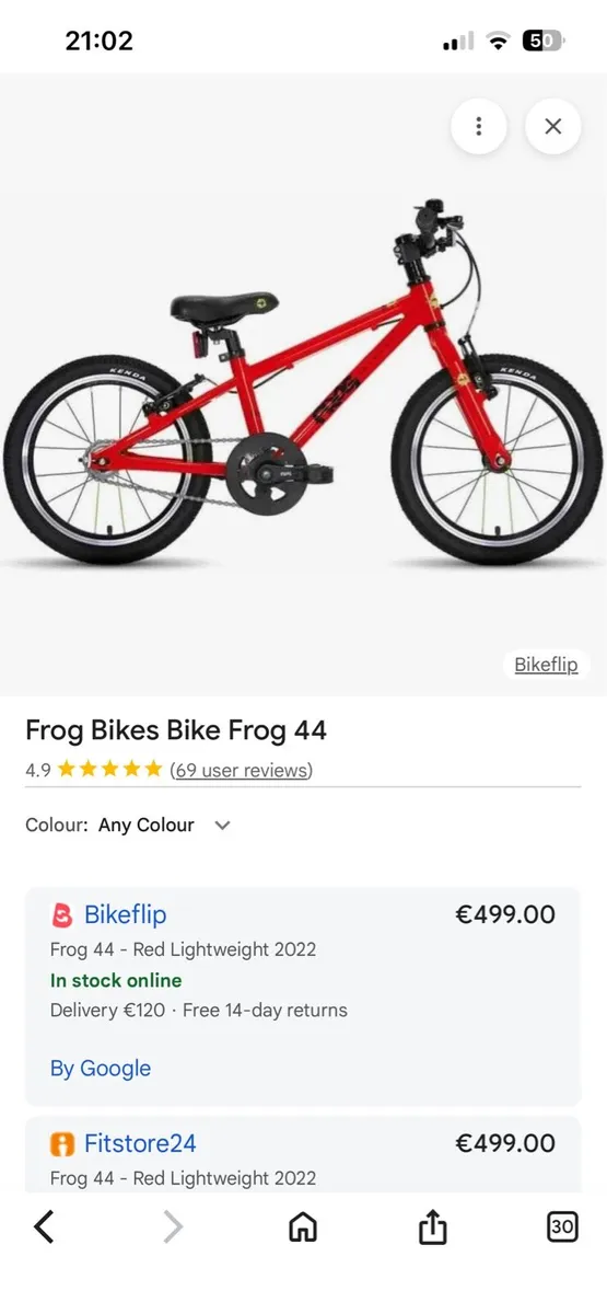 Frog 44 16” Junior bike - Red (RRP €499) - Image 4