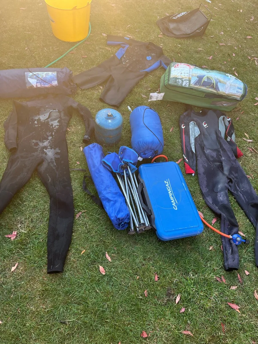 2Tents 3 wet suits and camping Gear - Image 1