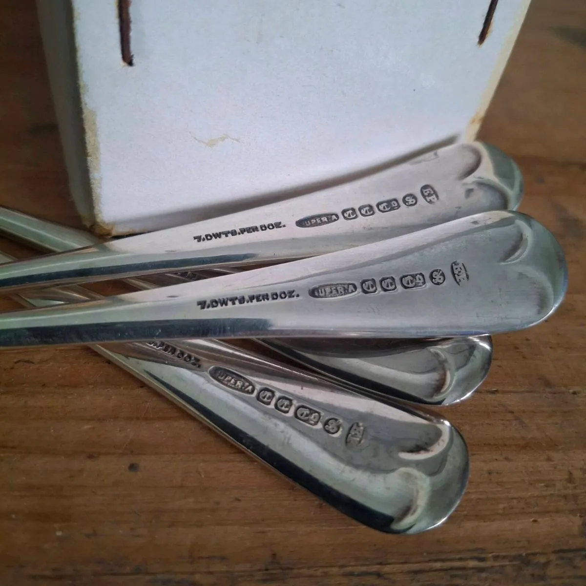 George Hawksley Silverplate Soup Spoons - Image 2