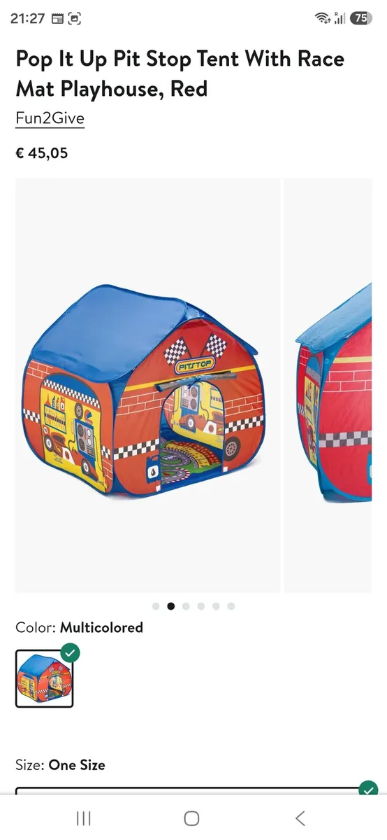 Fun2Give Pop-It-Up Pit Stop Tent - Image 1
