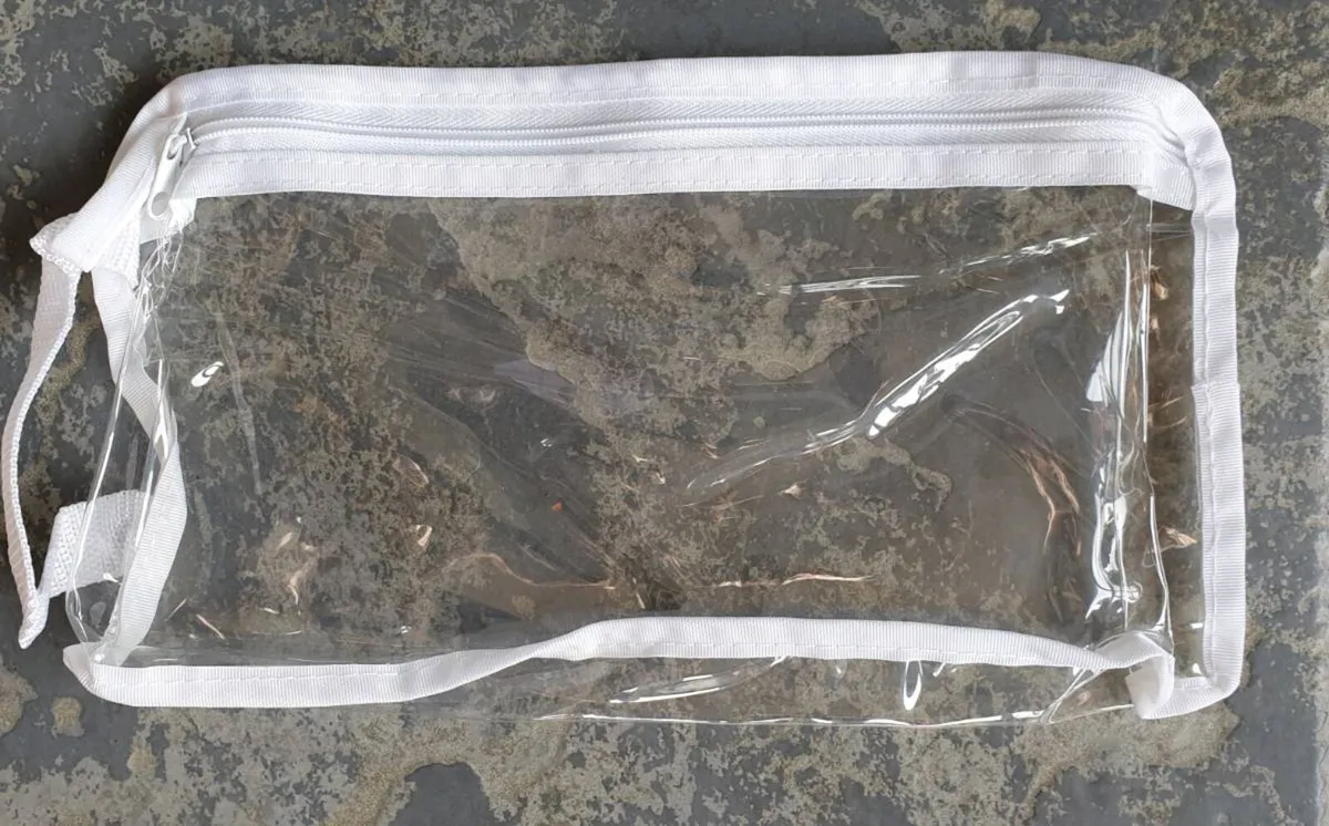 Clear Zip Pouches x 7 - Image 4