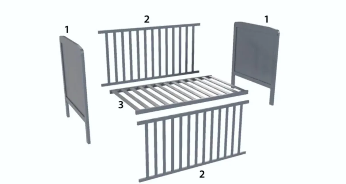 Baby Cot + mattress - Image 4