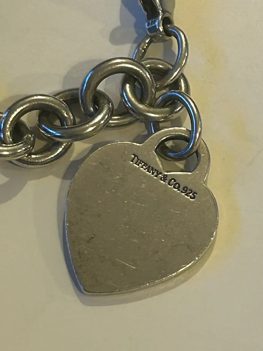 Tiffneys chunky solid silver bracelet - Image 1