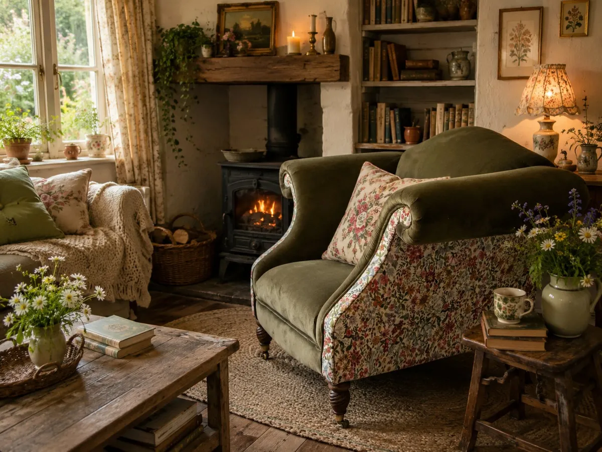 Bespoke vintage armchair - newly reupholstered - Image 2