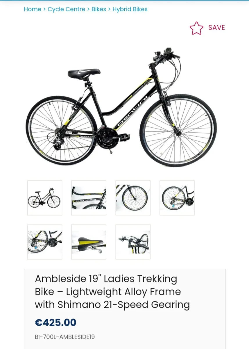 Bentini Ambleside 19" Ladies Bike (like NEW) - Image 1