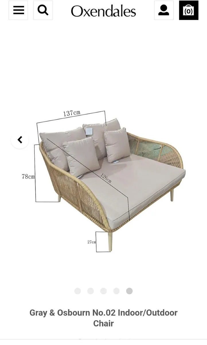 Double garden chair/bed - Image 1