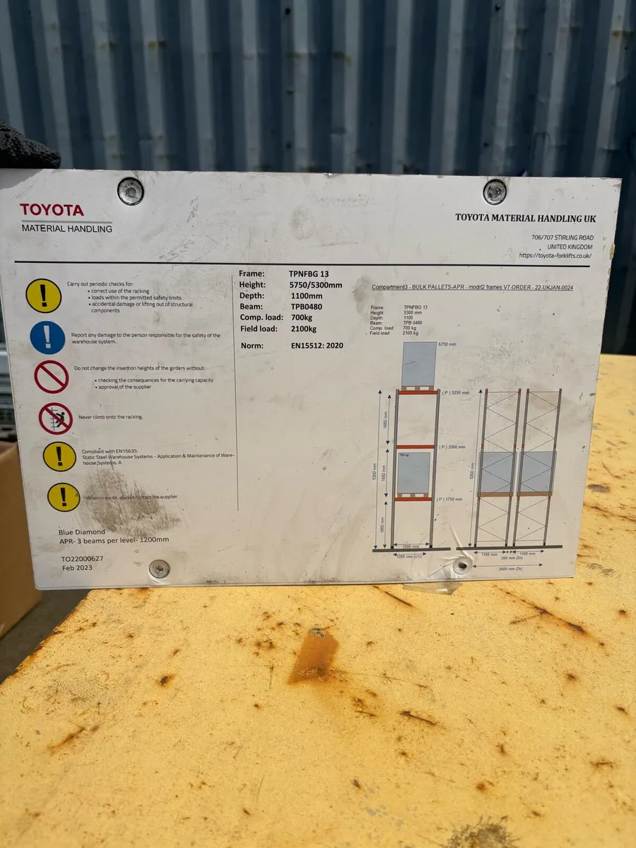 Toyota Pallet Racking - Image 3