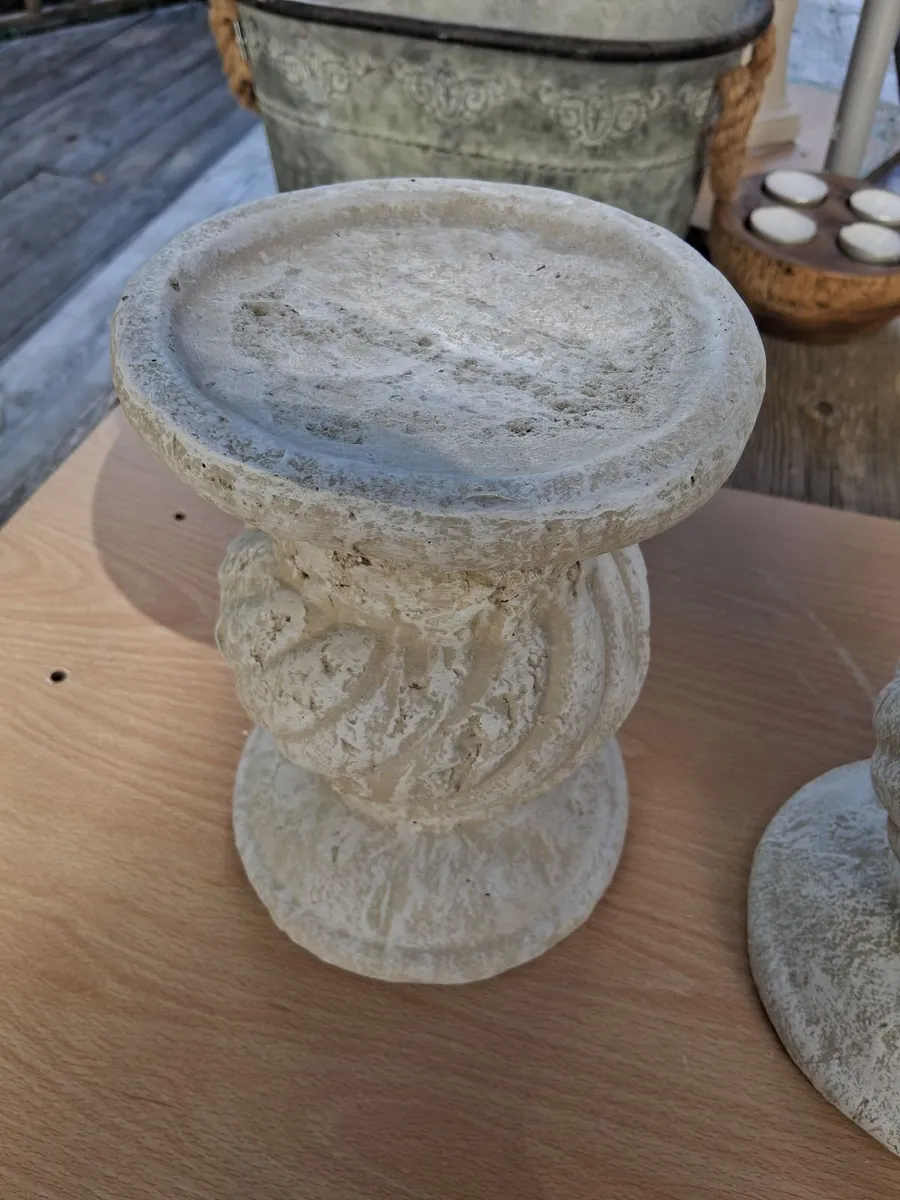 Concrete Pillar Candle Holders - Image 2