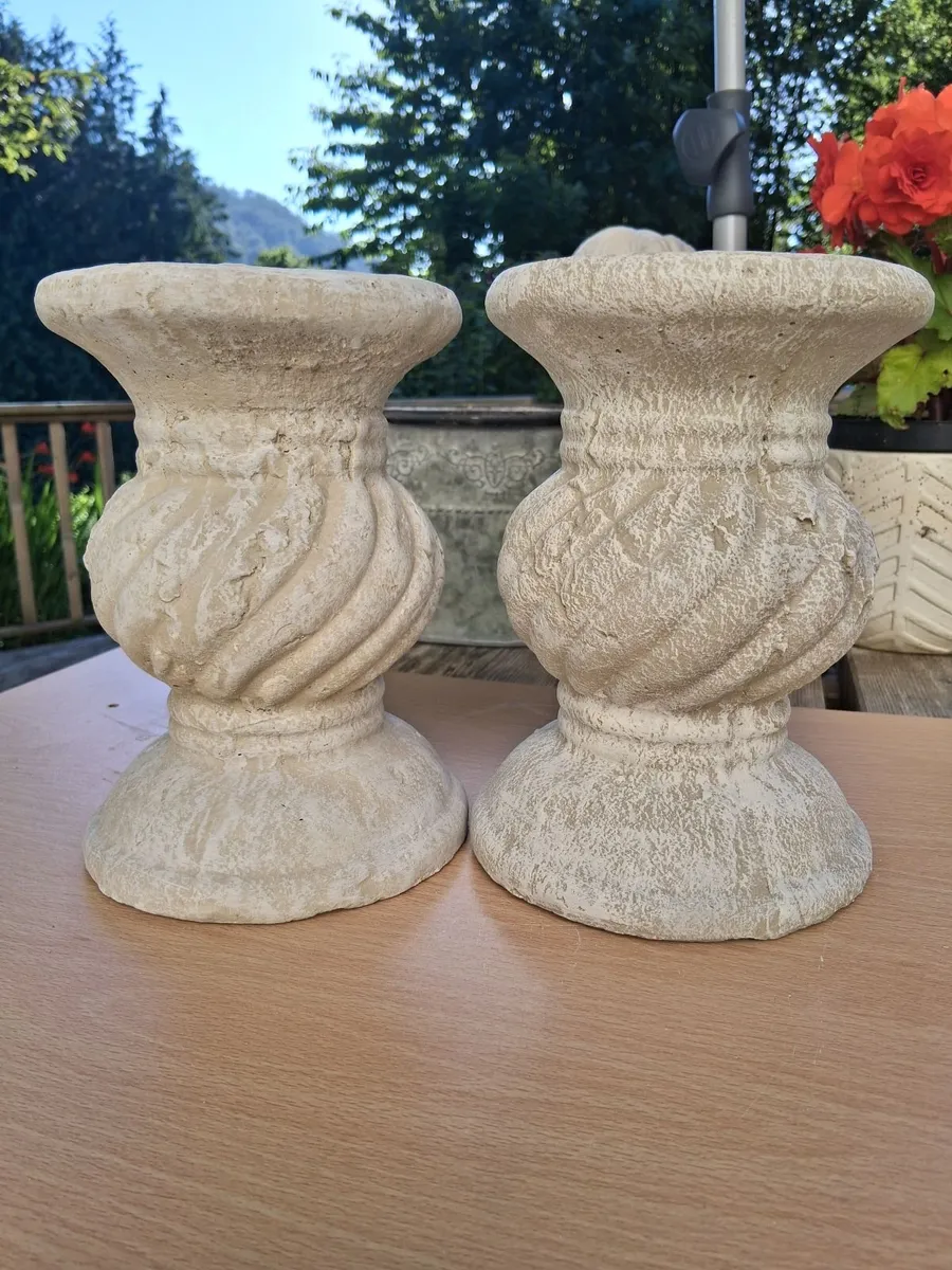 Concrete Pillar Candle Holders - Image 1