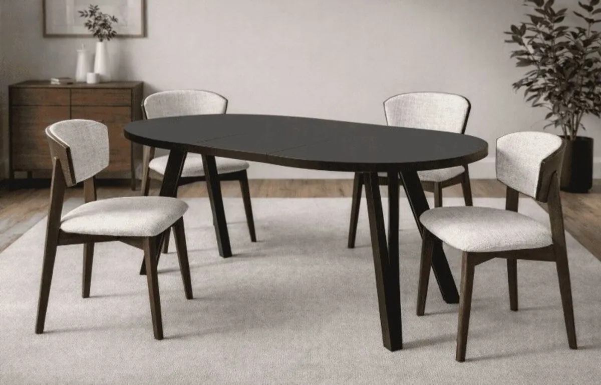 Marco Modern Extendable Round Dining Table 100-140 - Image 4