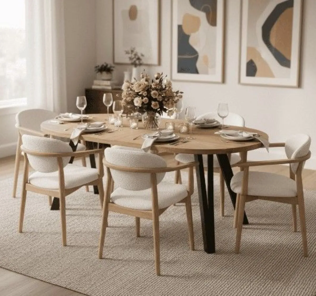 Marco Modern Extendable Round Dining Table 100-140 - Image 1