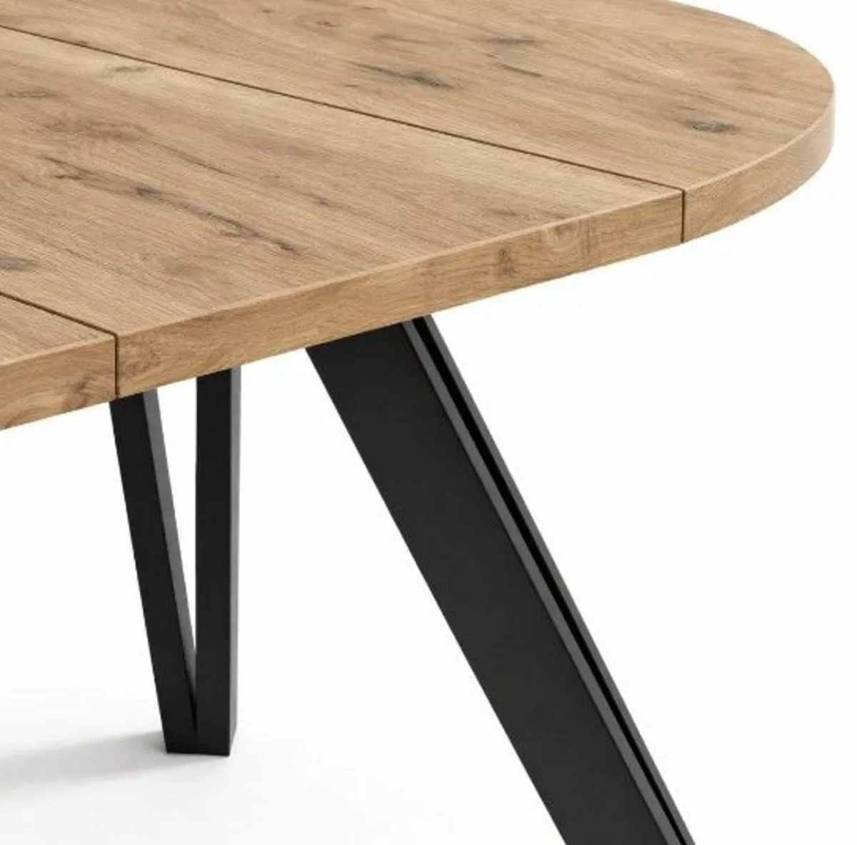 Marco Modern Extendable Round Dining Table 100-140 - Image 3