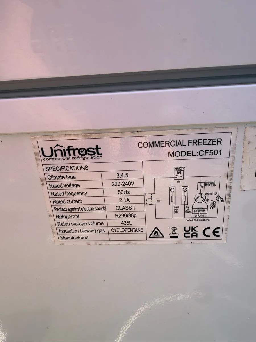 Unifrost CF501 chest freezer with stainless top - Image 2