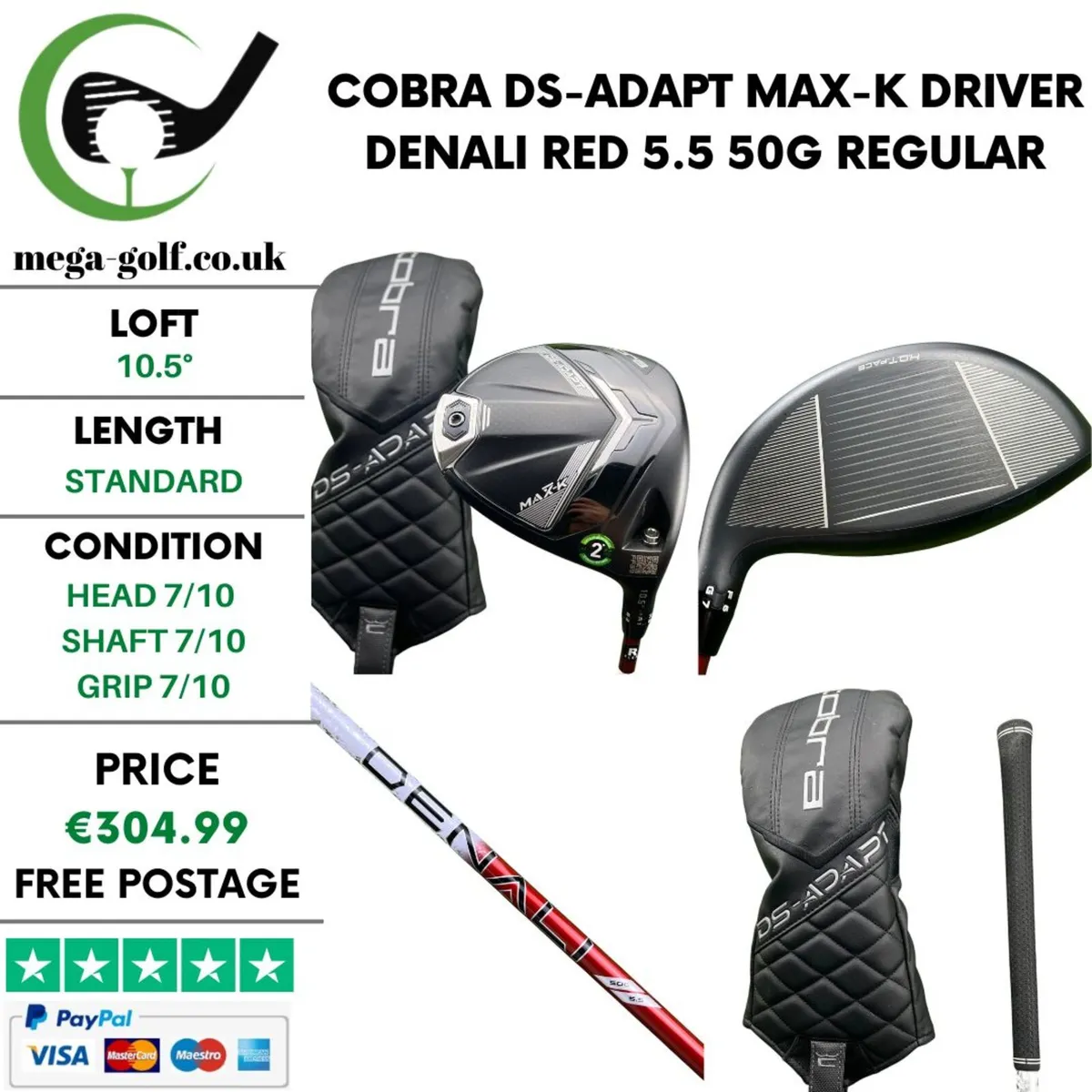 Cobra Ds-Adapt Max-K Driver / 10.5° / Regular - Image 1
