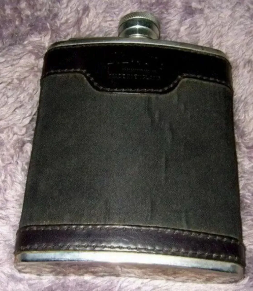 Vintage Harrods Hip Flask - Image 1