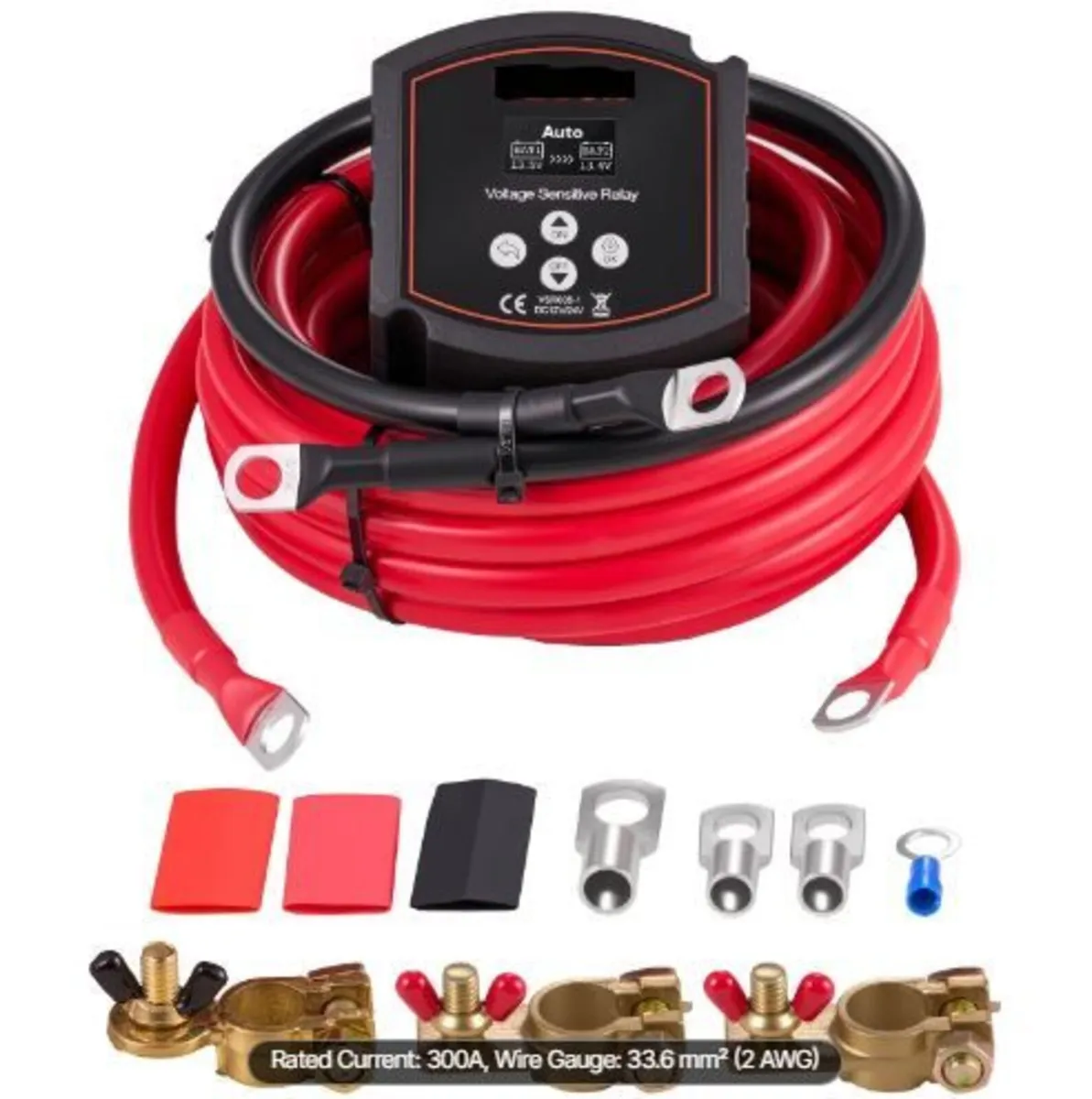 Dual Battery Isolator Kit, 12V 300 Amp - Image 1