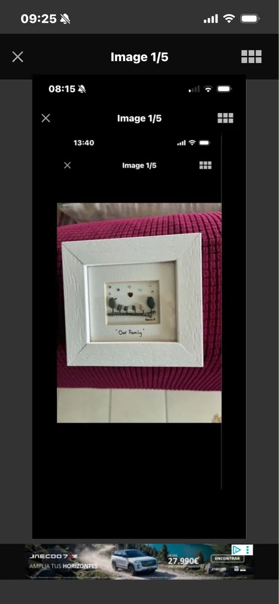 ‘Our Family’ - Framed Stone Artwork - Image 1