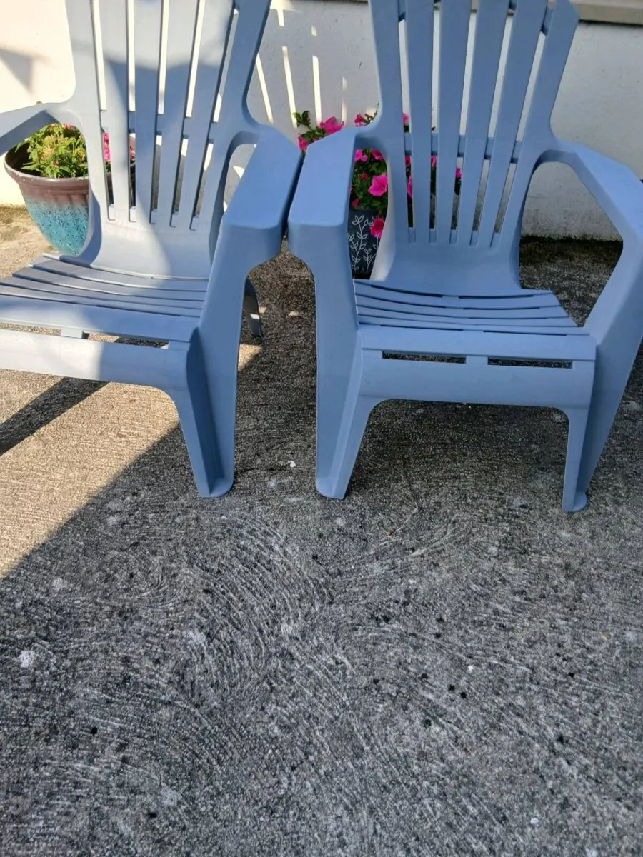 HIGH BACK GARDEN CHAIRS.  X.  4.   NEW - Image 1