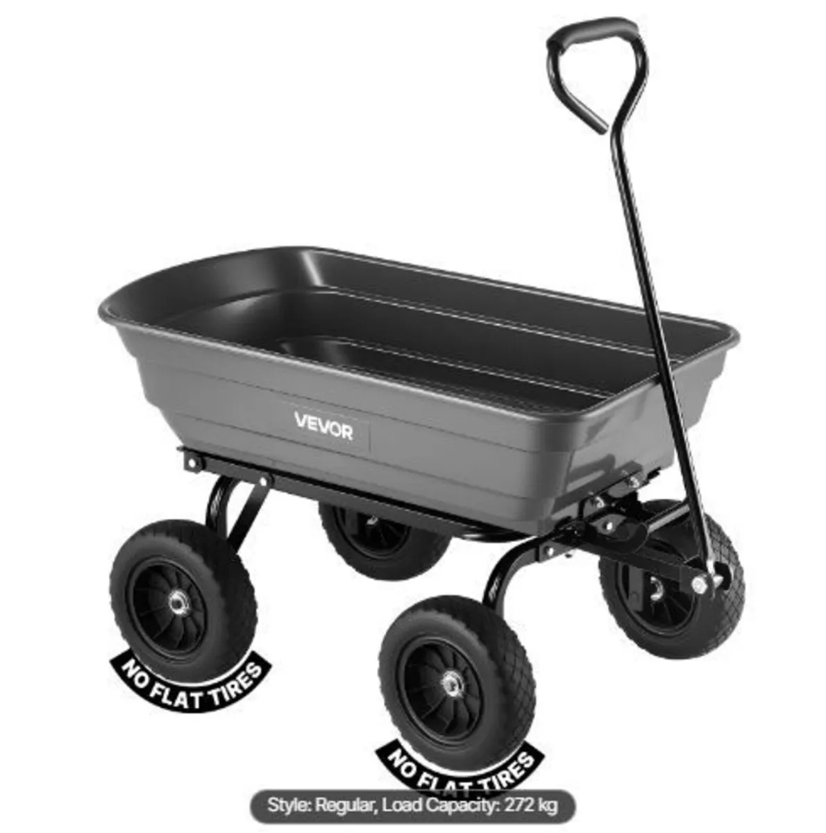 Garden Dump Cart, 272 kg Poly Dump Cart - Image 4