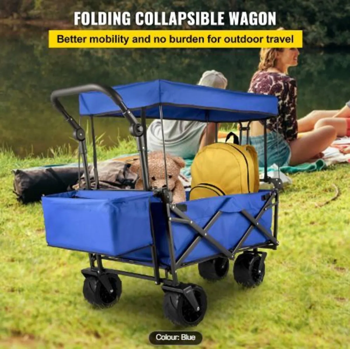 Collapsible Wagon with Canopy - Image 4