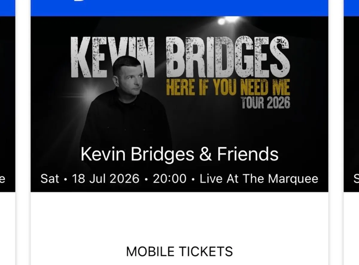 Kevin Bridges Tickets X 3