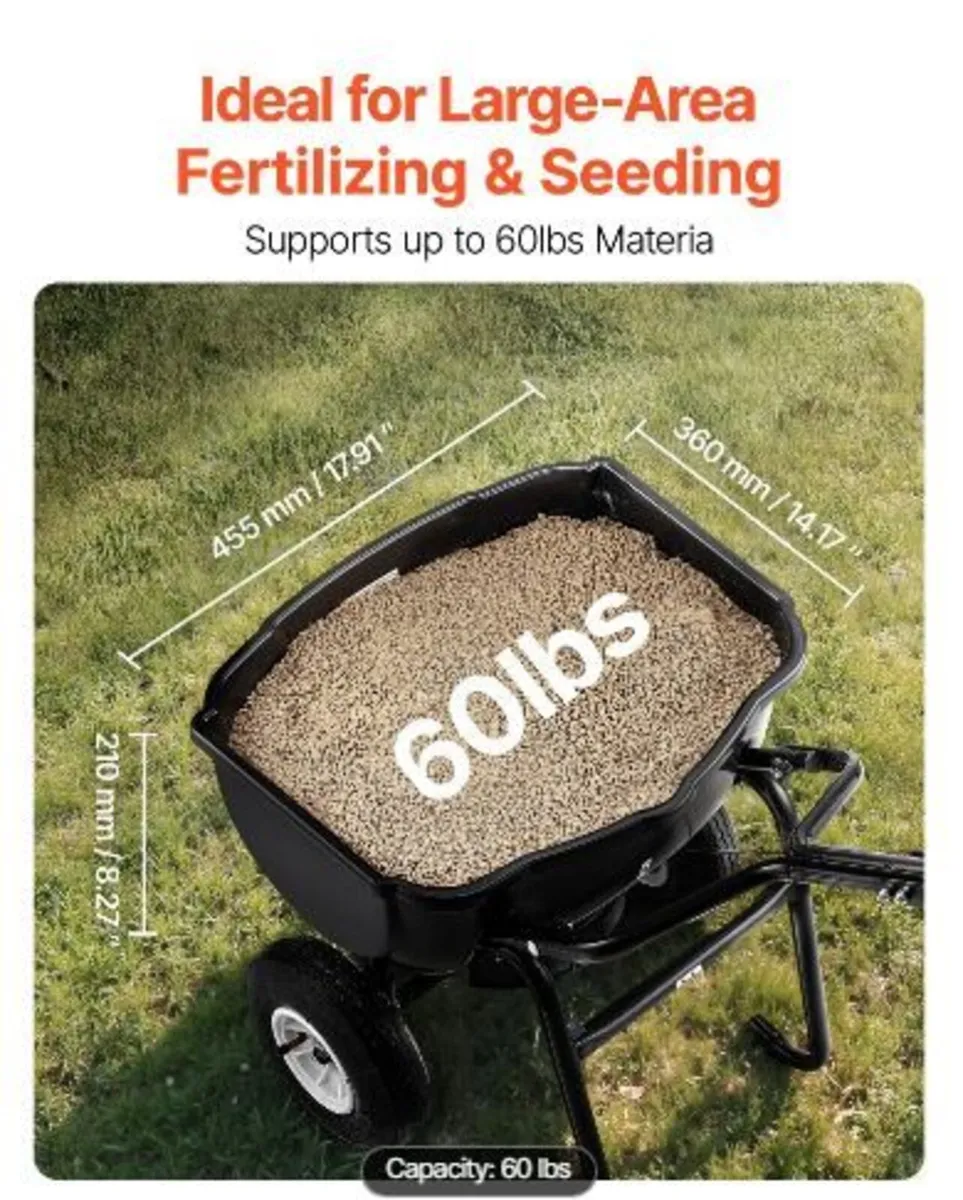 Walk Behind Spreader, 60LBS Capacity - Image 4