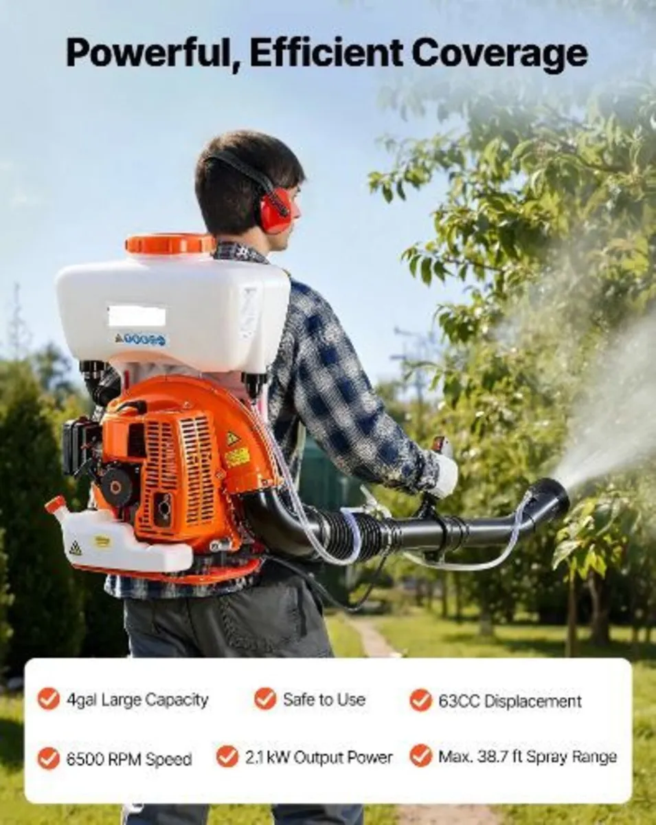 Backpack Fogger Sprayer, 63CC 3HP Engine - Image 2