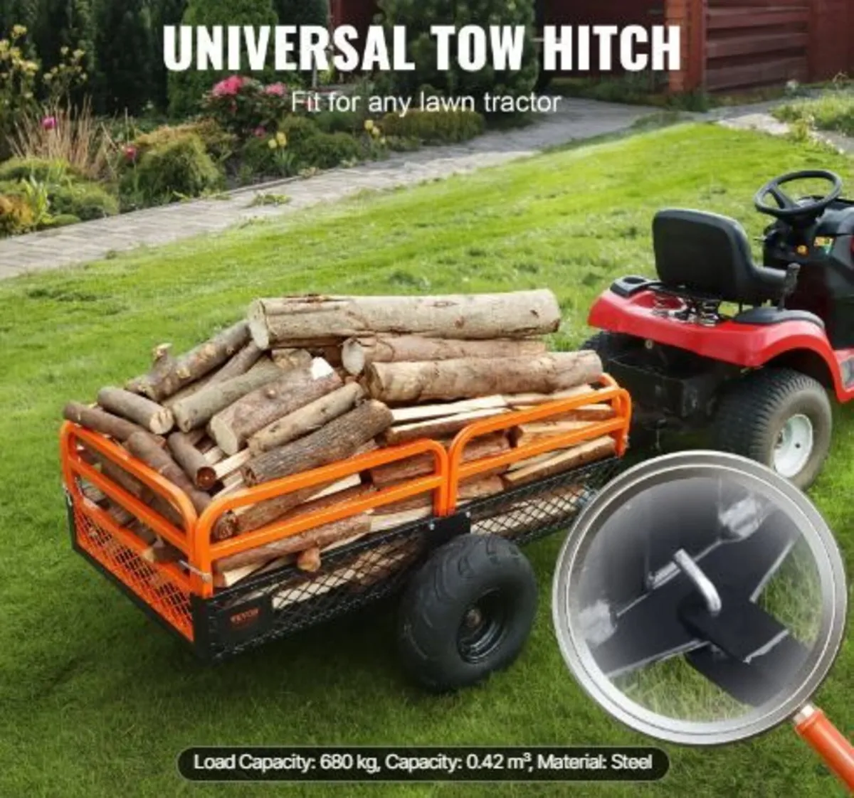 Heavy Duty Steel ATV Dump Trailer - Image 1