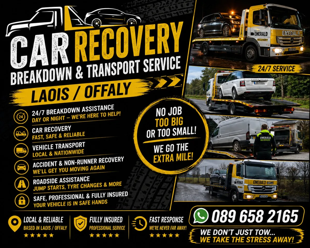 24/7 Car Recovery, Breakdown & Vehicle Transport