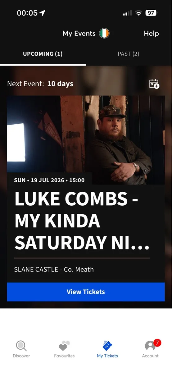 Luke combs Tickets Sunday 19th €75 each - Image 1
