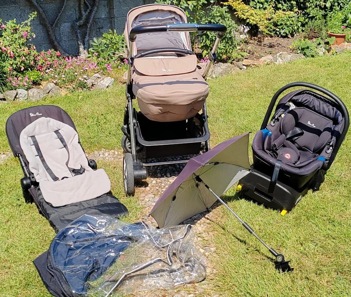 Silver cross pram+stroller+car seat - Image 1