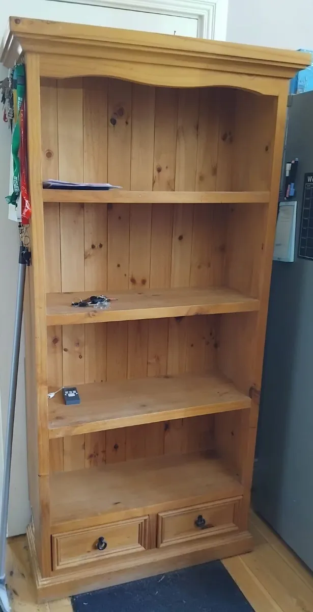 Pine bookcase - Image 1