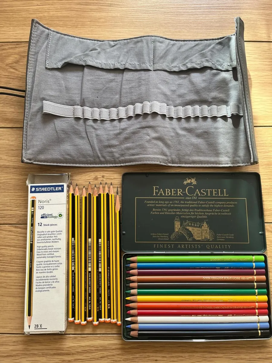 Faber-Castell Colouring pencils and Pencil Roll - Image 1