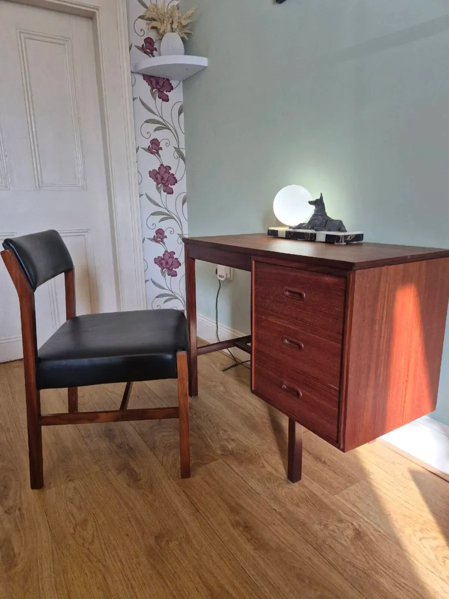 Mid Century teak desk - Image 2
