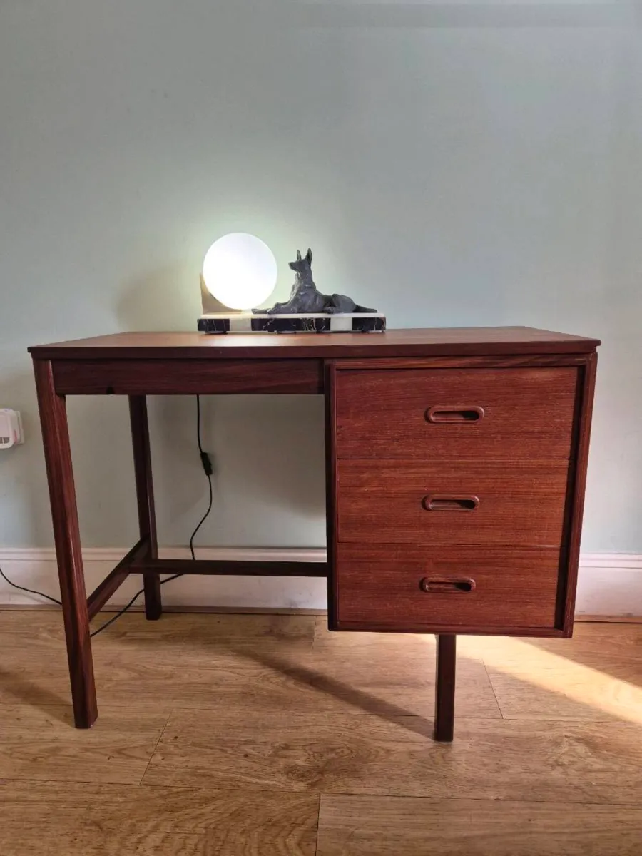 Mid Century teak desk - Image 4