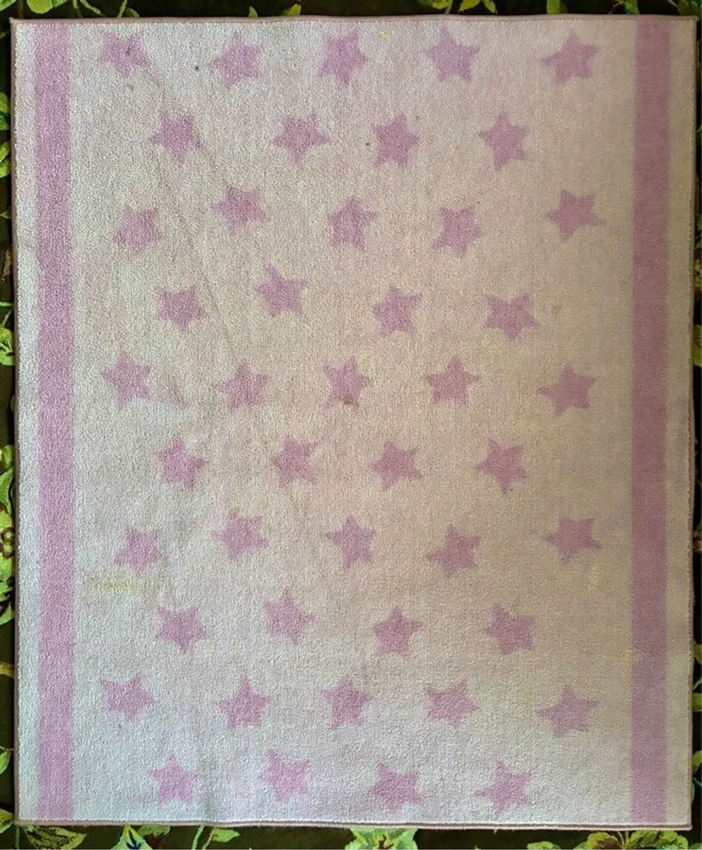 girls pink ikea carpet