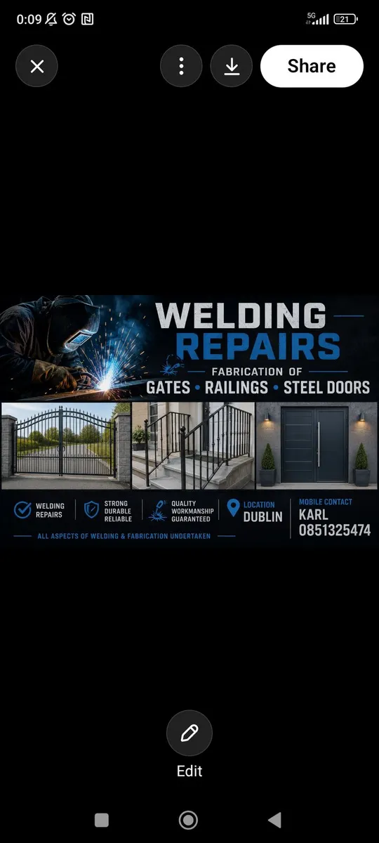 Welding repairs and services - Image 1
