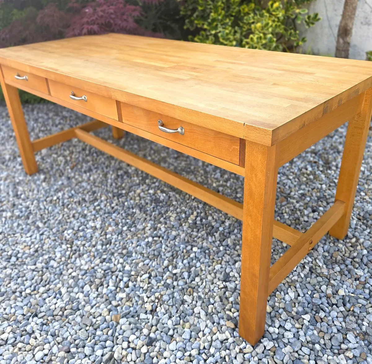 Large Vintage Habitat Beech Table - Image 4