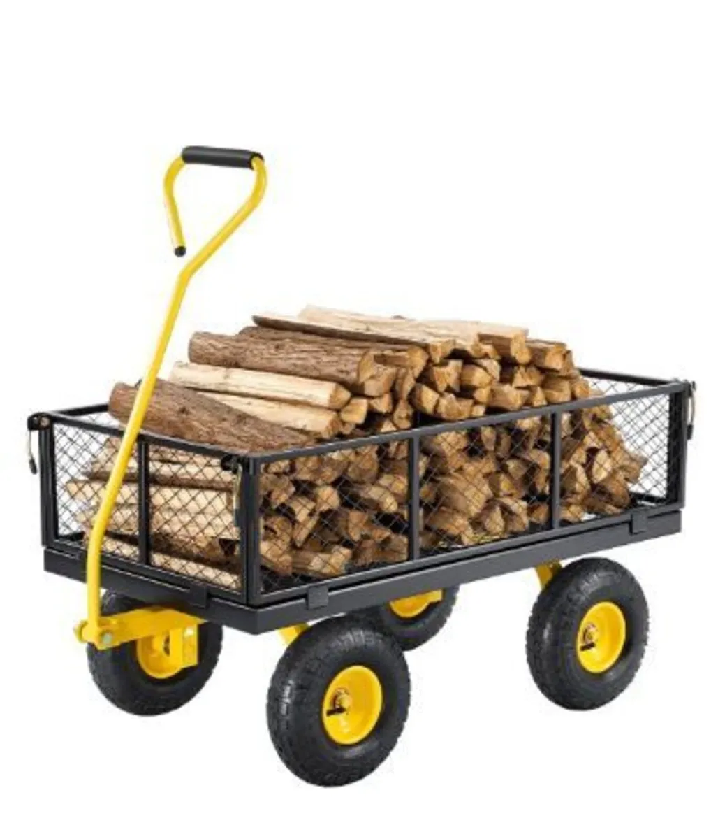 900 Lbs Heavy Duty Steel Garden Cart - Image 4