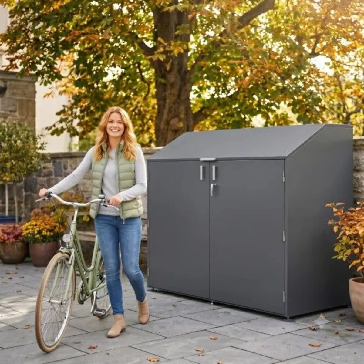 Premium Metal Bike Shed – Secure Storage - Image 2