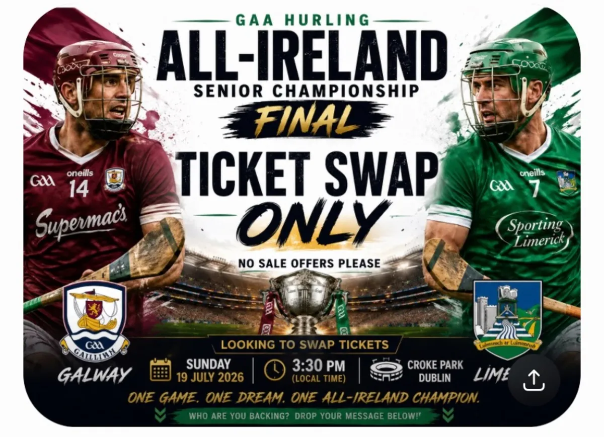 All Ireland SHC Final Galway V Limerick SWAP