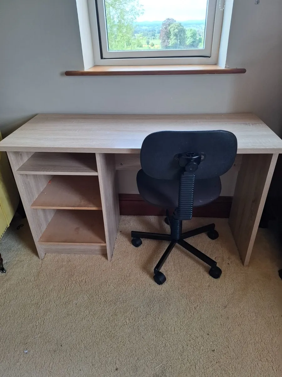 Desk and chair