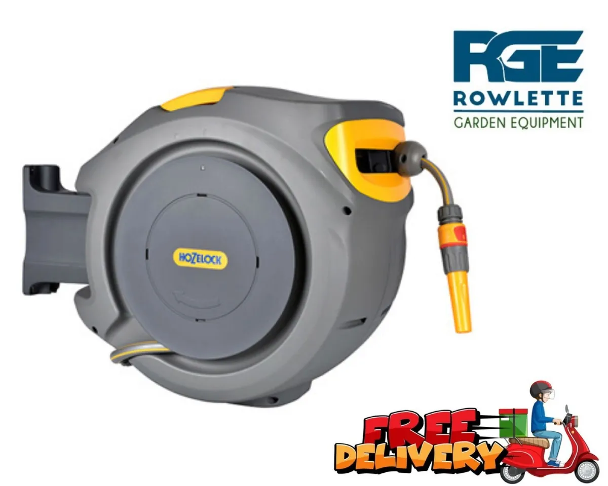 Garden Hose Auto Reel With 30 M Hose Hozelock - Image 1